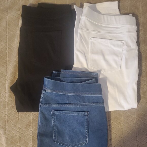 Time And Tru High Rise Capri Jeggings Bundle Of 3 Women's Size XXL - Picture 2 of 11